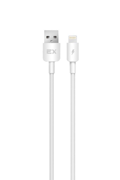 

Кабель Lightning 8-pin(m)-USB 2.0(Am), 2.4A, 1м, белый Exployd Flow (EX-K-1244), 0