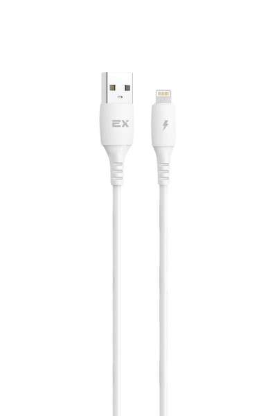 

Кабель Lightning 8-pin(m)-USB 2.0(Am), 3A, 1м, белый Exployd Flow (EX-K-1286), 0