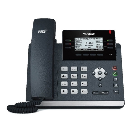 

VoIP-телефон Yealink W41P, 8 SIP-аккаунтов, монохромный дисплей, DECT, PoE, черный (W41P) Плохая упаковка, W41P
