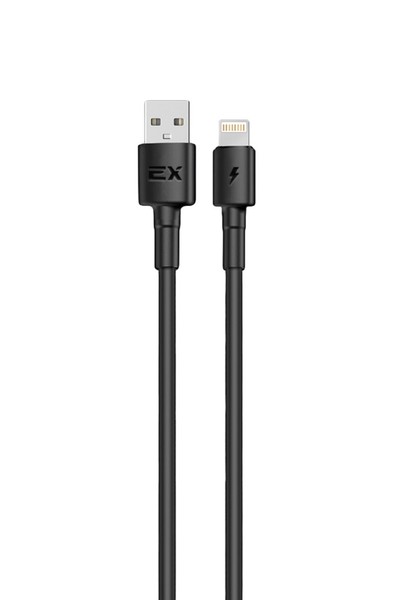 

Кабель Lightning 8-pin-USB, 3A, 1м, черный Exployd Flow (EX-K-1273)