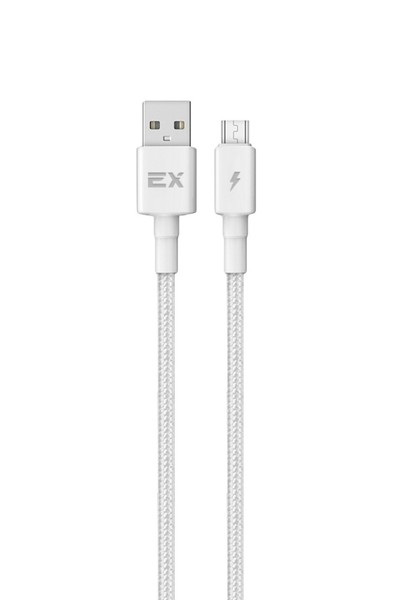 

Кабель Micro USB 2.0(Bm)-USB 2.0(Am), 2.4A, 1м, белый Exployd Flow (EX-K-1278), 0