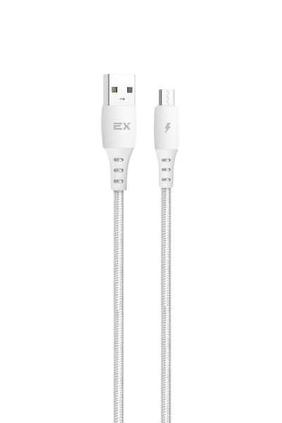 

Кабель Micro USB 2.0(Bm)-USB 2.0(Am), 2.4A, 1м, белый Exployd Flow (EX-K-1290), 0