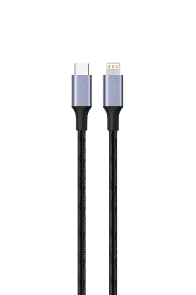 

Кабель Lightning 8-pin(m)-USB Type-C(m), 3A, 3м, черный Exployd rise (EX-K-1238)