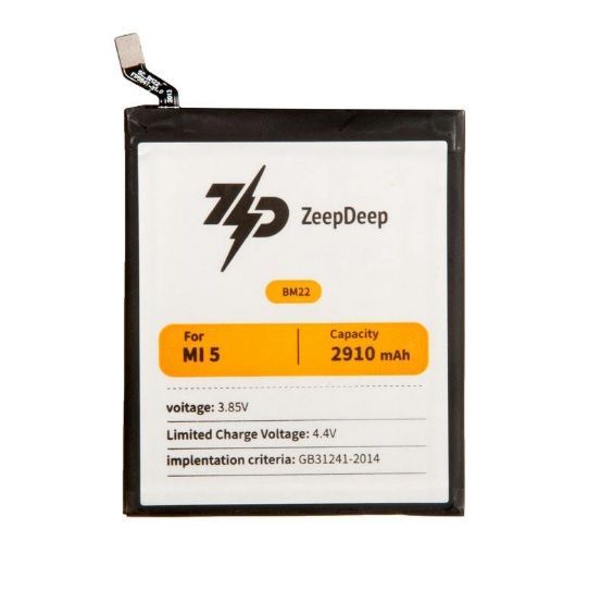 

Аккумулятор ZeepDeep BM22 для Xiaomi Mi 5, Li-Pol, 2910mAh, 4.4V (837758), BM22
