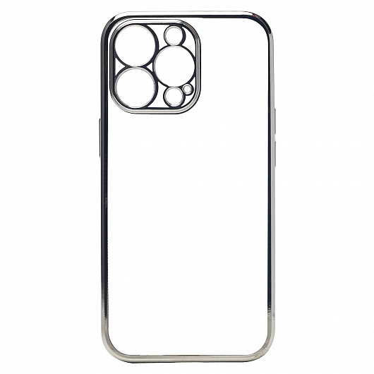 Чехол-накладка Activ Pilot для смартфона Apple iPhone 13 Pro, силикон, прозрачный/серый (205002)