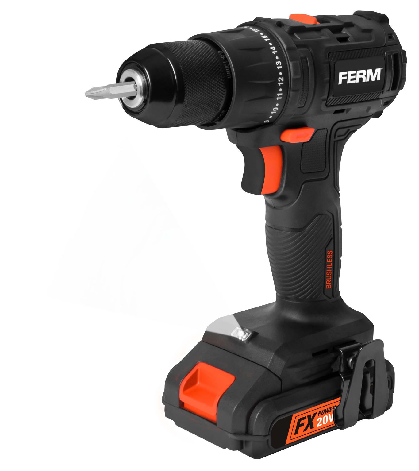 

Дрель-шуруповерт Ferm CDM1168, аккумуляторный, 50 нм, 1850 об/мин, 20V, 2 А·ч, Li-Ion, быстрозажимной патрон, кейс, 1.9 кг (CDM1168), CDM1168