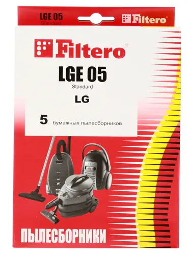 

Пылесборники Filtero LGE 05 Standard, для LG, 5шт. (LGE 05 ), Бежевый, LGE 05 Standard