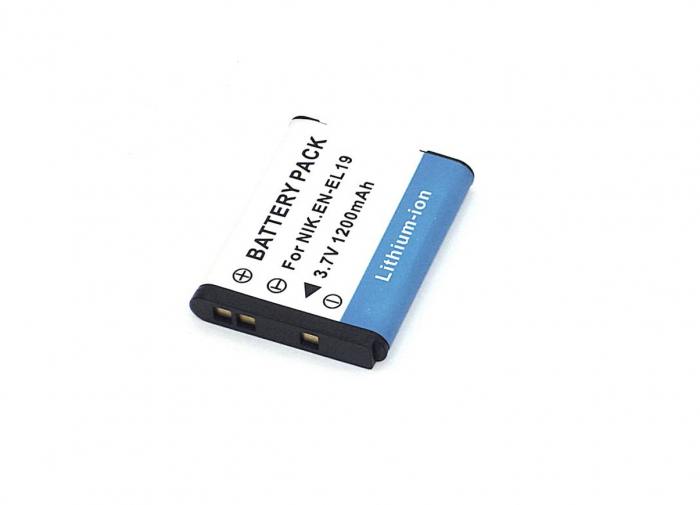 

Аккумулятор EN-EL19/EN-EL19/NP-BJ1/CS-ENEL19, 1200mAh, 3.7V для Nikon Coolpix A100, A300, S32, S33, S100, S2500, S2550, S2600, S2700, S2750, S2800, S3100, S3200, S3300, S3400, S3500, S3600, S4100, S4150, S4200, S4300, S4400, S5200, S5300, S6400, S6500, S6