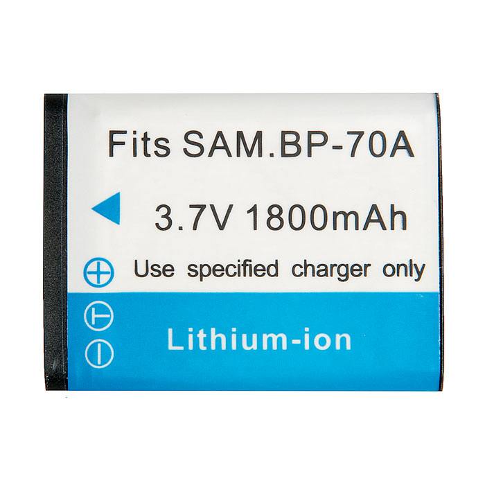 

Аккумулятор BP-70A/BP-70A/BP-70EP/BP70A/EA-BP70A/SLB-70A, 1200mAh, 3.7V для Samsung Digimax AQ, ES, PL, SL, ST, TL, WP серии., BP-70A
