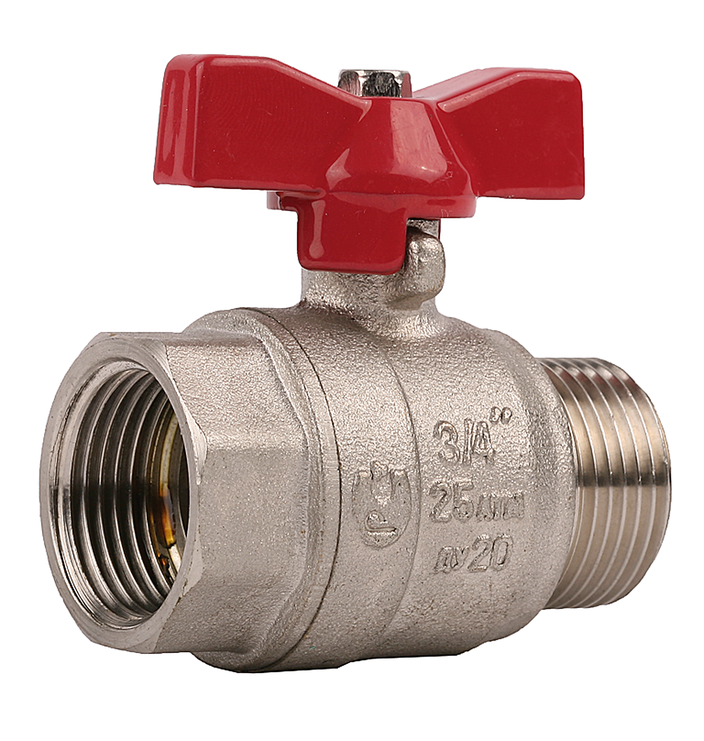 

Кран шаровый прямой Зубр Мастер 3/4"x3/4", ВР/НР, Латунь ЛС 59-1 (51354-N-3/4)