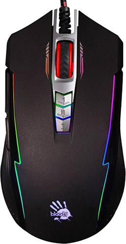 

Мышь проводная A4Tech Bloody P93 Light Strike, 5000dpi, оптическая светодиодная, USB, черно-красный (P93), Bloody P93 Light Strike