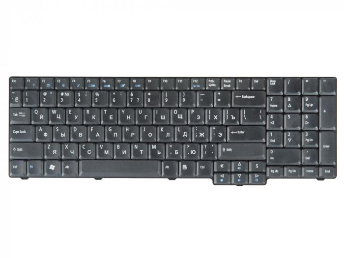 

Клавиатура для ноутбука Acer Aspire 5335 5535 5735 5735Z 5737 6530G 6930G 7000 7100 7110 7730 8530 8530G 9300 9400 7720 9410 9420 9920 9920G, Acer Extensa 5635 5635G 5635Z 5635ZG 7720, Machines E528 E728, Fujitsu LifeBook NH570, черный (NSK-AFR0R), -