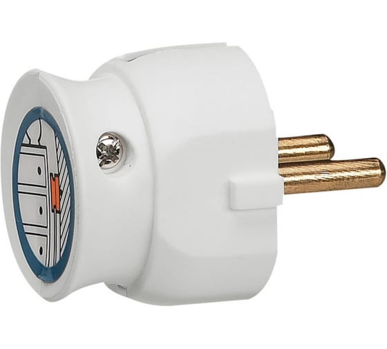 

Вилка угловая Legrand Helium, евро, 16А, б/з, IP20, белый (050183)