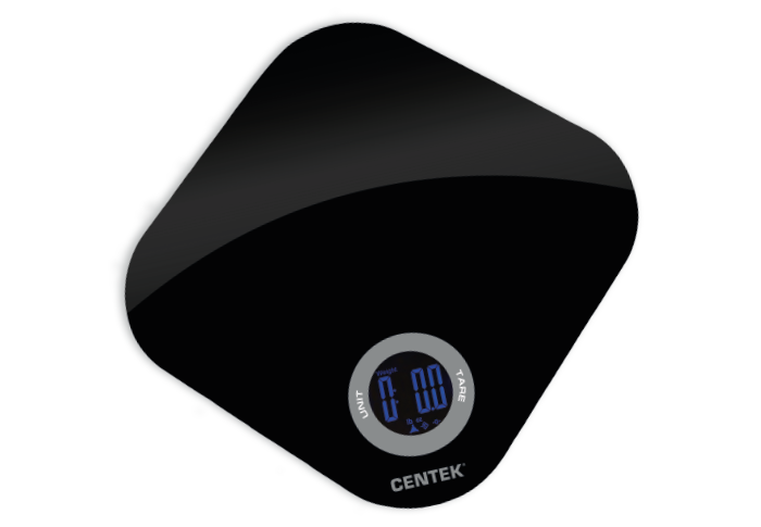 

Кухонные весы электронные Centek CT-2465 5кг, 2AAA, черный, CT-2465