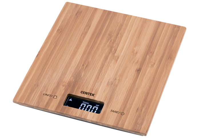 Кухонные весы электронные Centek CT-2466 5кг, 2AAA, бамбук