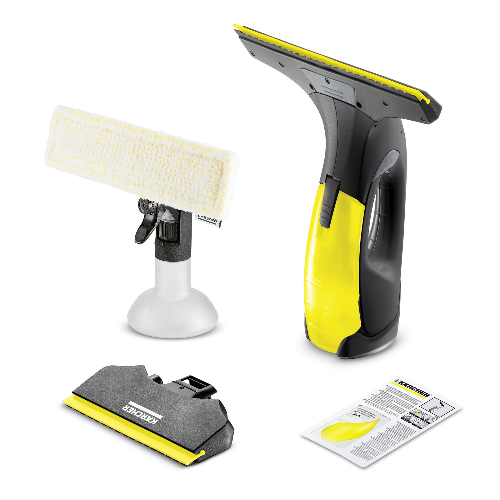 Стеклоочиститель ручной KARCHER WV 2, черный/желтый