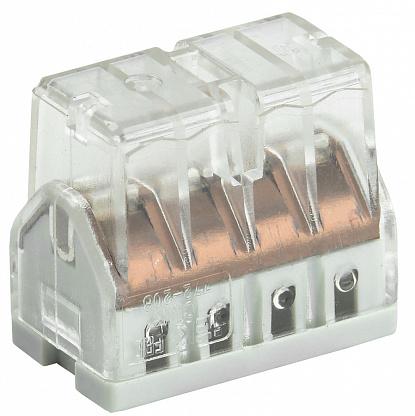

Клемма IEK СМК 772-208 8x0.5-2.5 мм2, 4 шт., серая/прозрачная (UKZ30-208-004), СМК 772-208