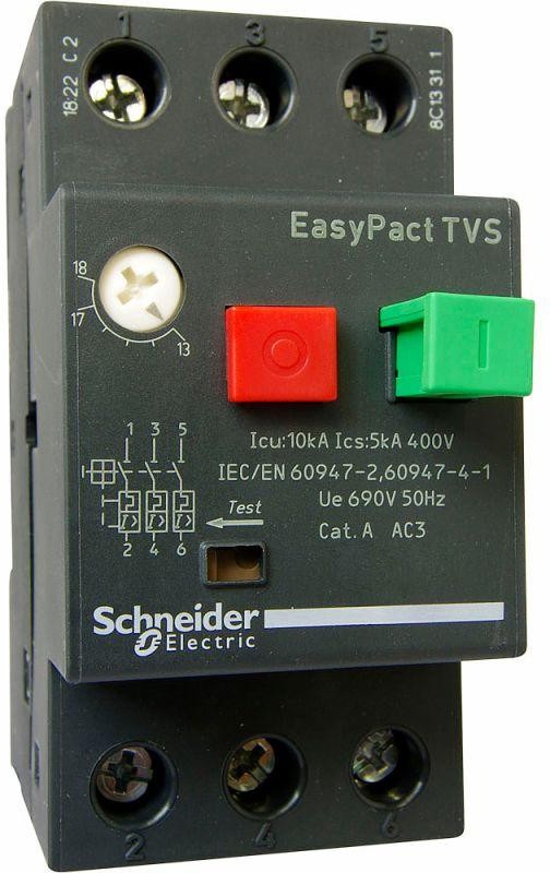 

Выключатель автоматический Schneider Electric GZ1E04 трехполюсный (3P/3П) 0,63 100кА (GZ1E04), GZ1E04