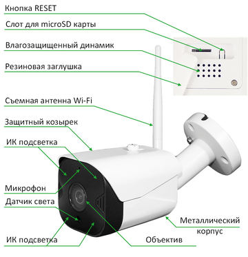 

IP-камера Tantos iЦилиндр Плюс 3.6мм, корпусная, 2Мпикс, CMOS, до 1920x1080, ИК подсветка 10м, WiFi, -30 °C/+50 °C, белый, iЦилиндр Плюс