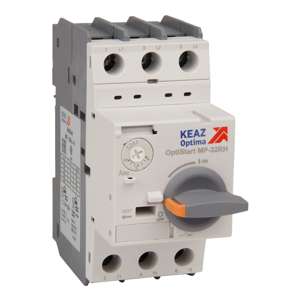 

Выключатель автоматический КЭАЗ MP-32RH-4 OptiStart трехполюсный (3P/3П) 4А 100кА (251681), MP-32RH-4