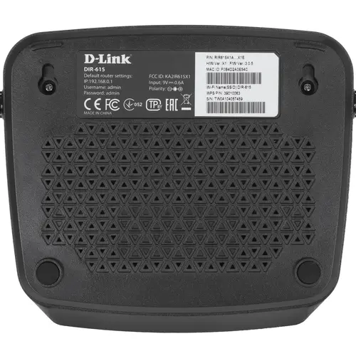 Wi-Fi роутер D-Link DIR-615/X, до 300 Мбит/с, 745950 купить по