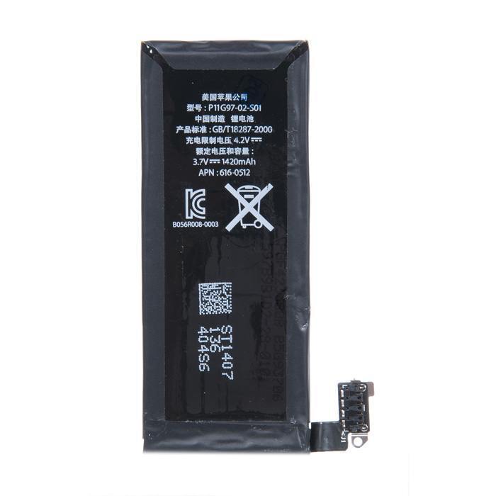 

Аккумулятор для Apple iPhone 4, Li-Pol, 1420mAh (100135), 0