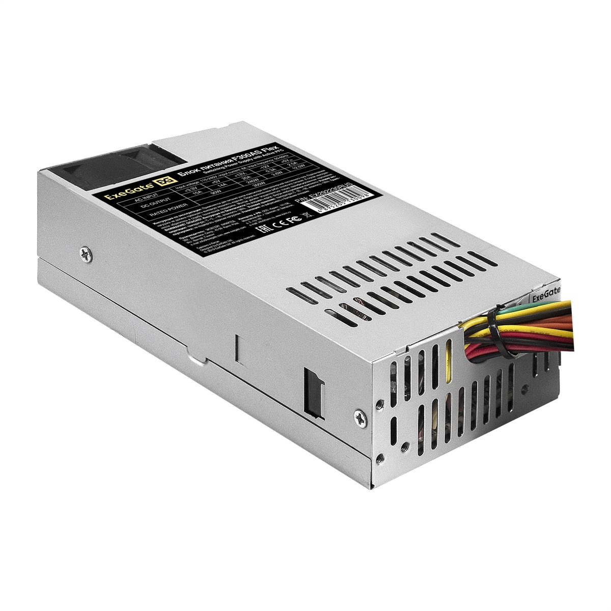 

Блок питания 300 Вт FlexATX Exegate F300AS, 40 мм, 80 Plus (EX292230RUS), F300AS