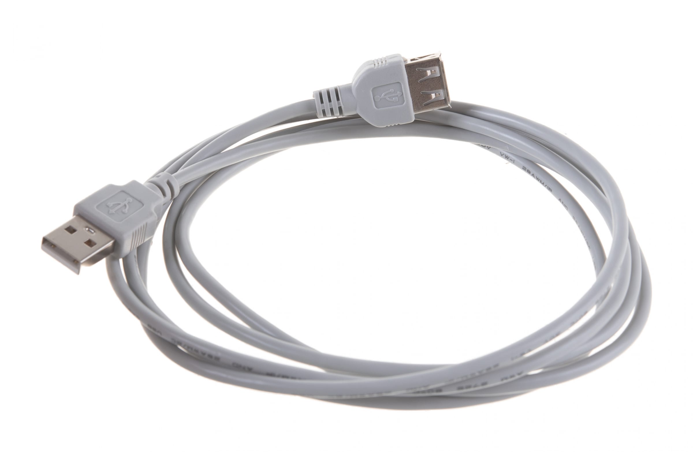 

Кабель-удлинитель USB(Am)-USB(Af), 1.8 м, серый, Gembird (CC-USB2-AMAF-6)