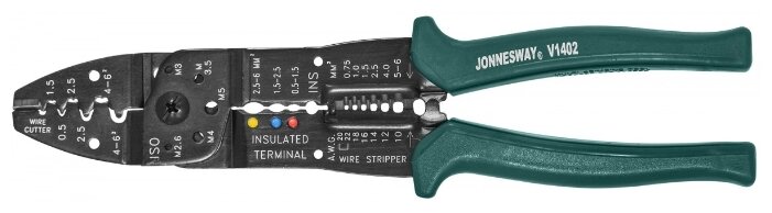 

Клещи обжимные (кримпер) контактов 8 в 1 Jonnesway V1402, V1402