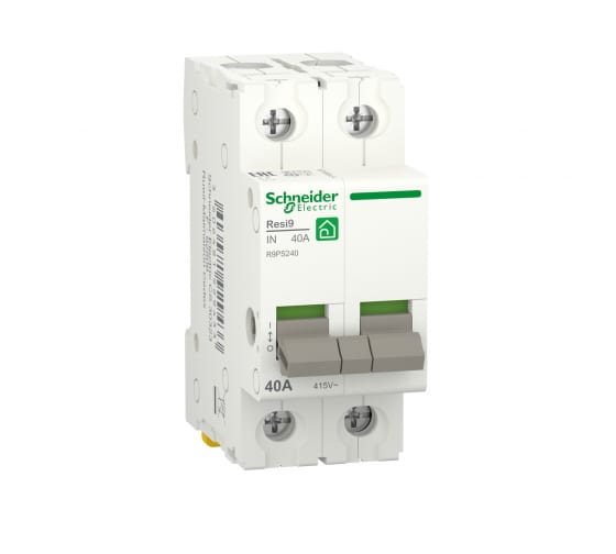

Выключатель нагрузки 2P 40A, Schneider Electric RESI9 (R9PS240), RESI9