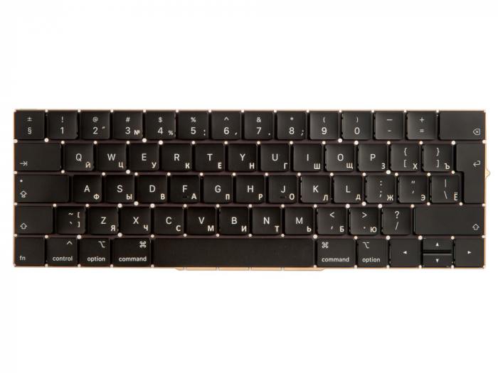 

Клавиатура для ноутбука Apple MacBook Pro 13 15 Retina Touch Bar A1706 A1707 Late 2016 Mid 2017, черный, -