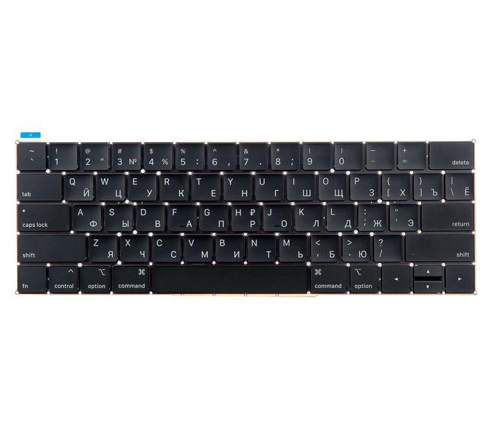 

Клавиатура для ноутбука Apple MacBook Pro 13 15 Retina Touch Bar A1989 A1990 Mid 2018 Early 2019, черный, -