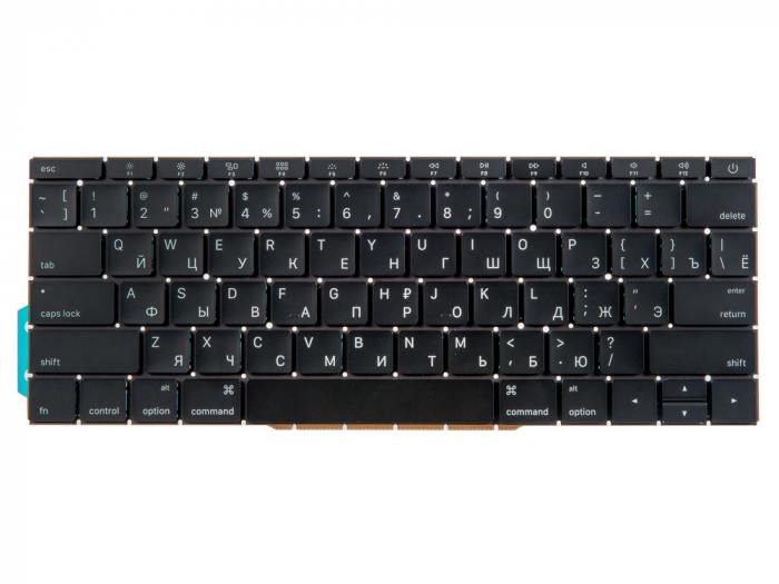 

Клавиатура для ноутбука Apple MacBook Pro 13 Retina A1708 Late 2016 Mid 2017 прямой, черный, -