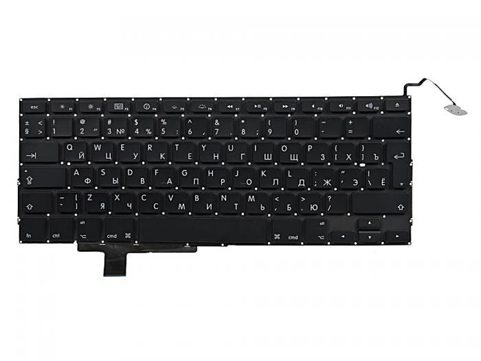 

Клавиатура для ноутбука Apple MacBook Pro 17 A1297, Early 2009 Late 2011, Г-образный Enter, черный, -