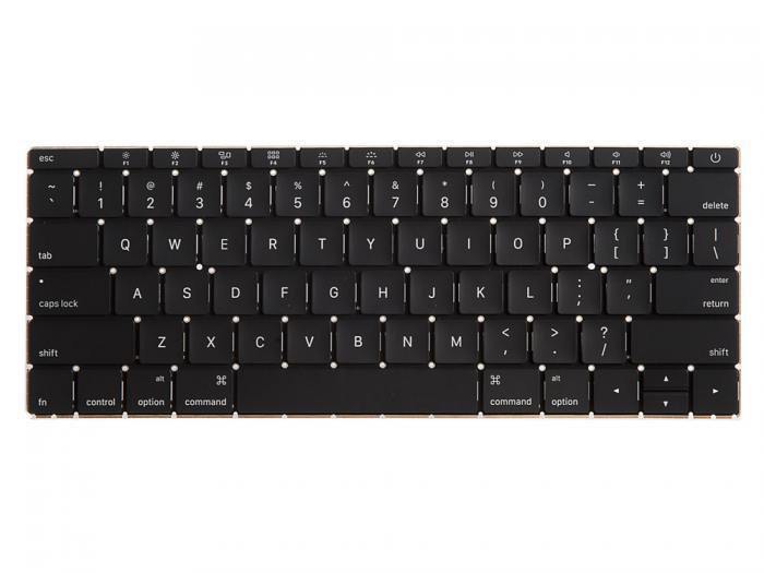 

Клавиатура для ноутбука Apple MacBook Retina 12 A1534 Early 2015, прямой Enter, черный, -