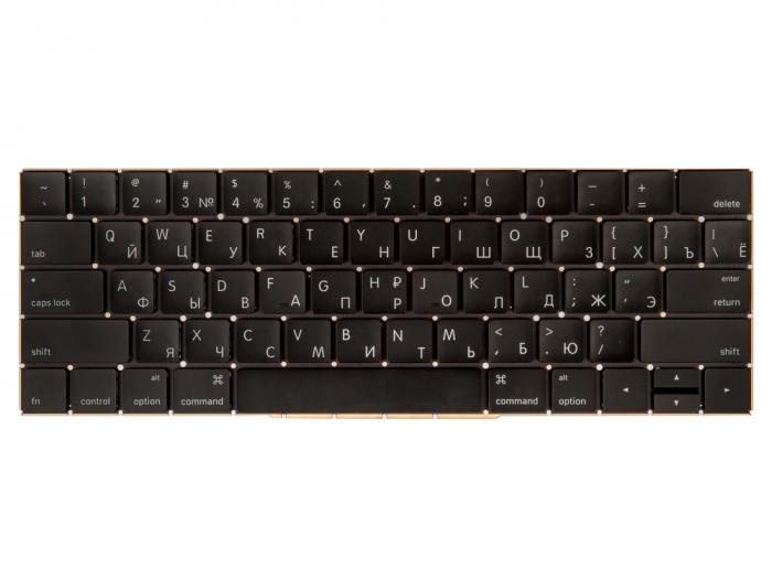 

Клавиатура для ноутбука Apple MacBook Pro 13 15 Retina Touch Bar A1706 A1707 Late 2016 Mid 2017, прямой Enter, черный, -