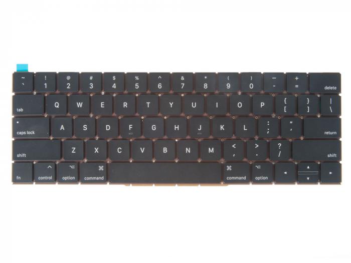 

Клавиатура для ноутбука Apple MacBook Pro 13 15 Retina Touch Bar A1706 A1707 Late 2016 Mid 2017 прямой Enter, черный, -