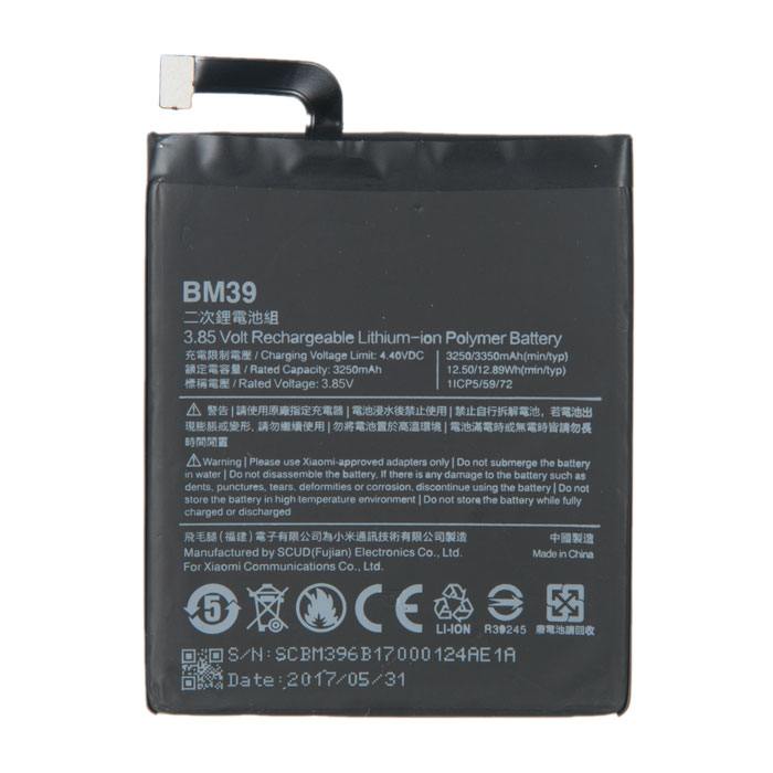 

Аккумулятор BM39 для Xiaomi Mi6, 3.85V, 3.35 А·ч (571278)