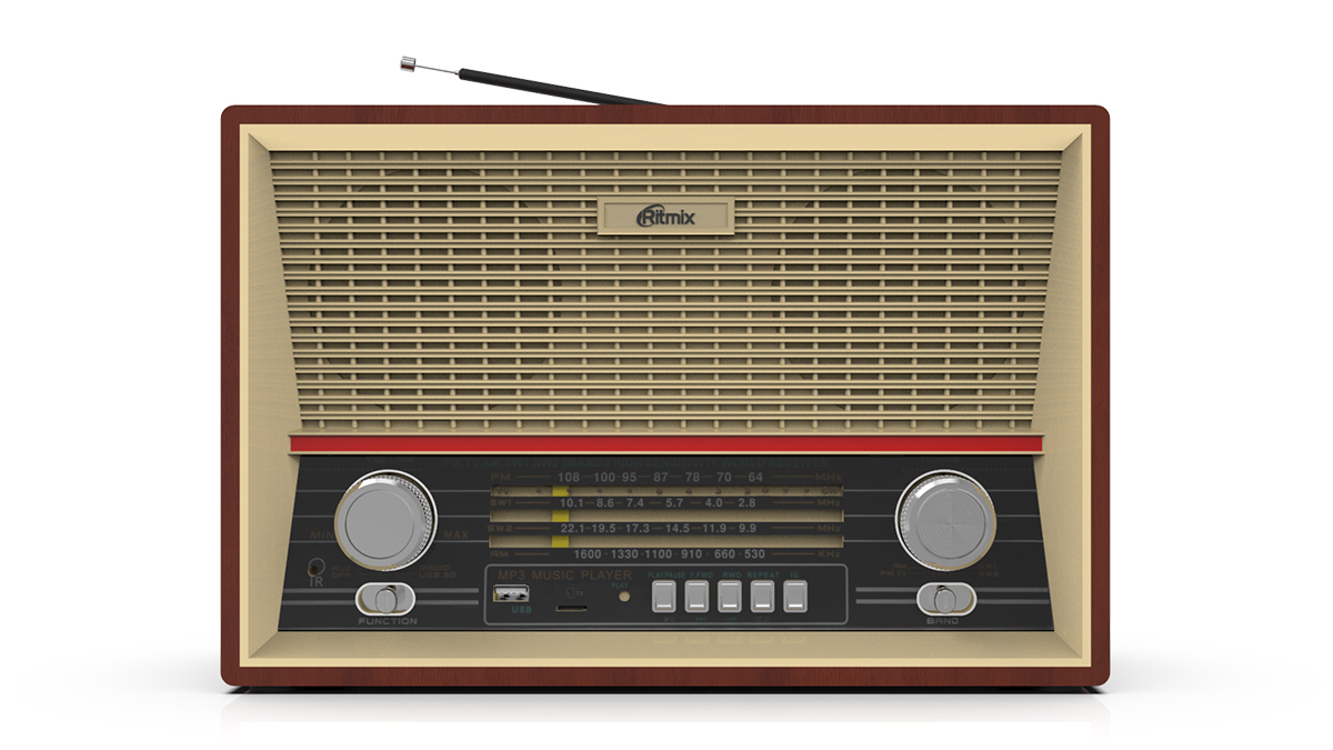 Радиоприемник RITMIX RPR-102, дерево