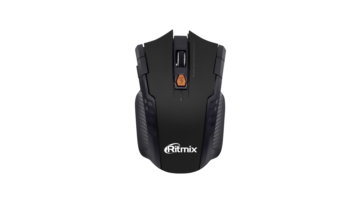 Мышь беспроводная Ritmix RMW-115, 1600dpi, оптическая светодиодная, USB, черный