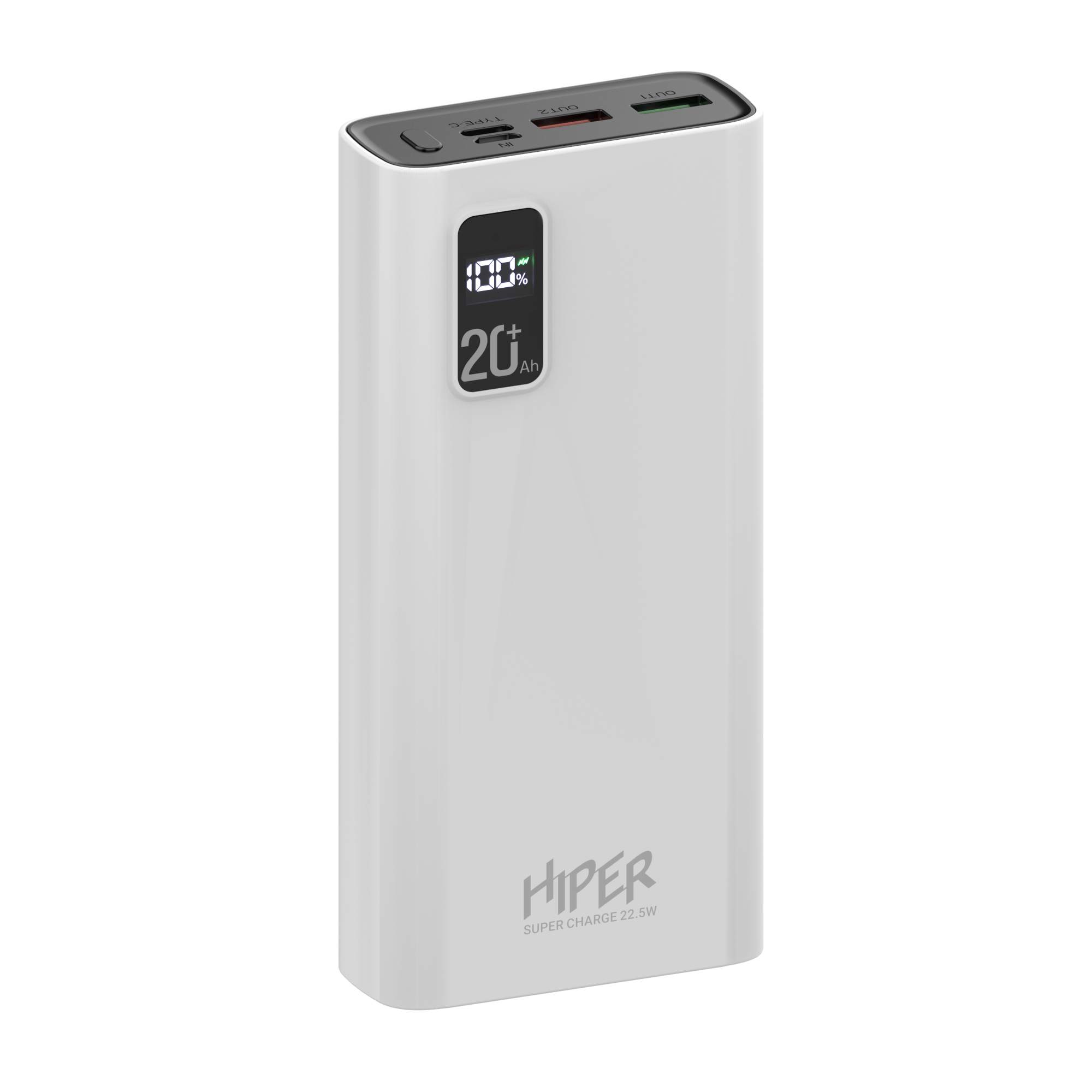 

Портативный аккумулятор (Powerbank) Hiper Fast 20000, 20000mAh, 2xUSB, 5A, Type-C, QC, PD, белый (FAST 20000 WHITE), Fast 20000