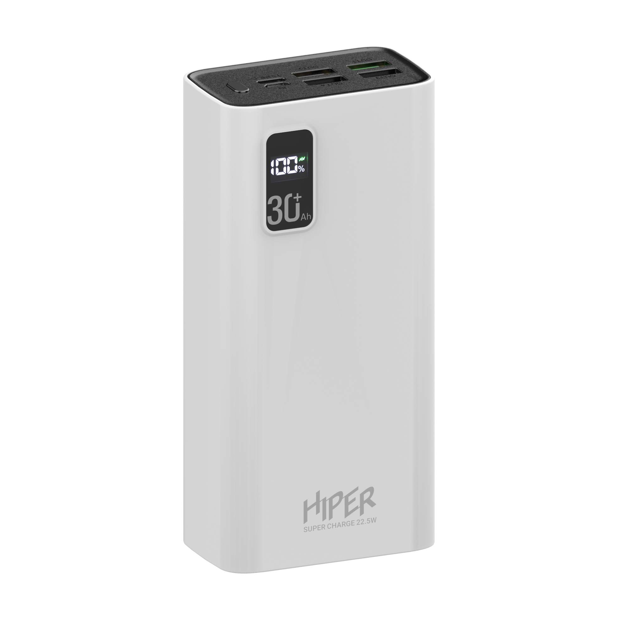 

Портативный аккумулятор (Powerbank) Hiper Fast 30000, 30000mAh, 4xUSB, 5A, Type-C, QC, PD, белый (FAST 30000 WHITE), Fast 30000