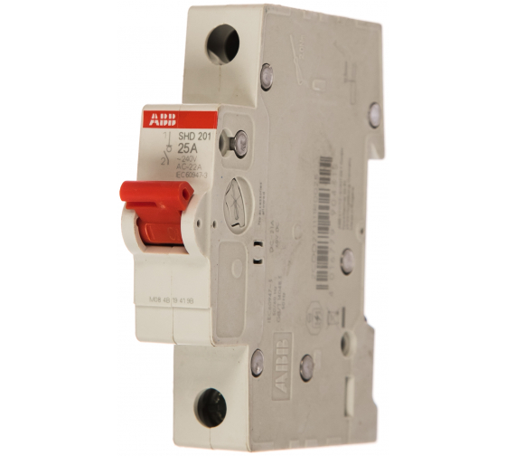 

Выключатель нагрузки 1P 25А, ABB SHD201/25 (2CDD271111R0025), SHD201/25