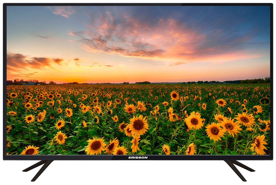 Телевизор 50" Erisson 50ULX9050T2, 4K, 3840x2160, DVB-T /T2 /C, HDMIx3, USBx2, WiFi, Smart TV, черный (50ULX9050T2)