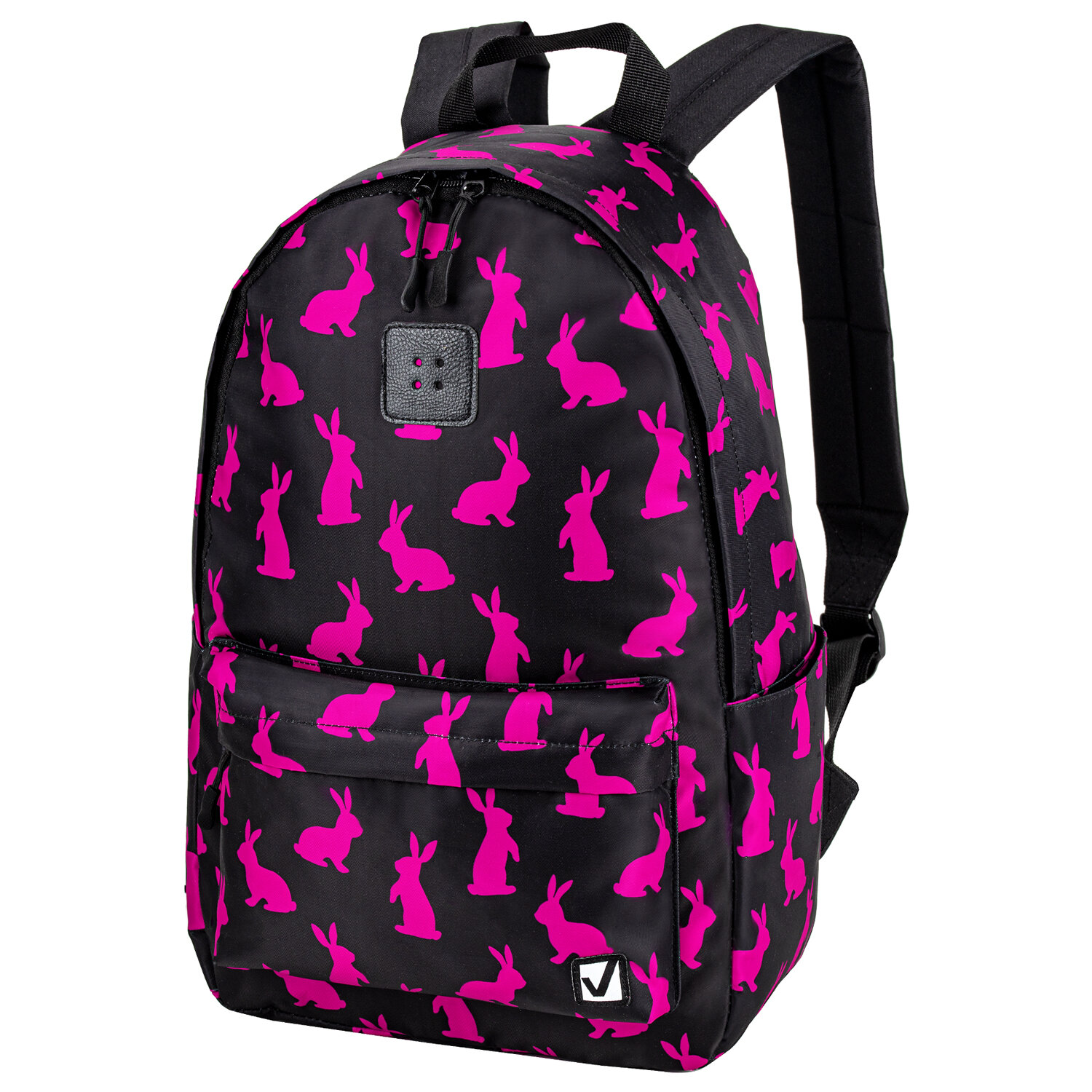 

Рюкзак Brauberg POSITIVE Pink Rabbits, 1 отделение, черный (270780)