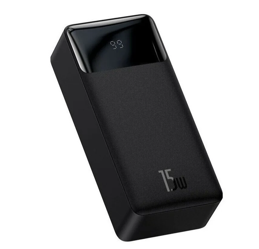 

Портативный аккумулятор (Powerbank) BASEUS Bipow Digital Display, 30000 мА·ч, 2xUSB, 3А, Type-C, QC, PD, черный (PPDML-K01), Bipow Digital Display