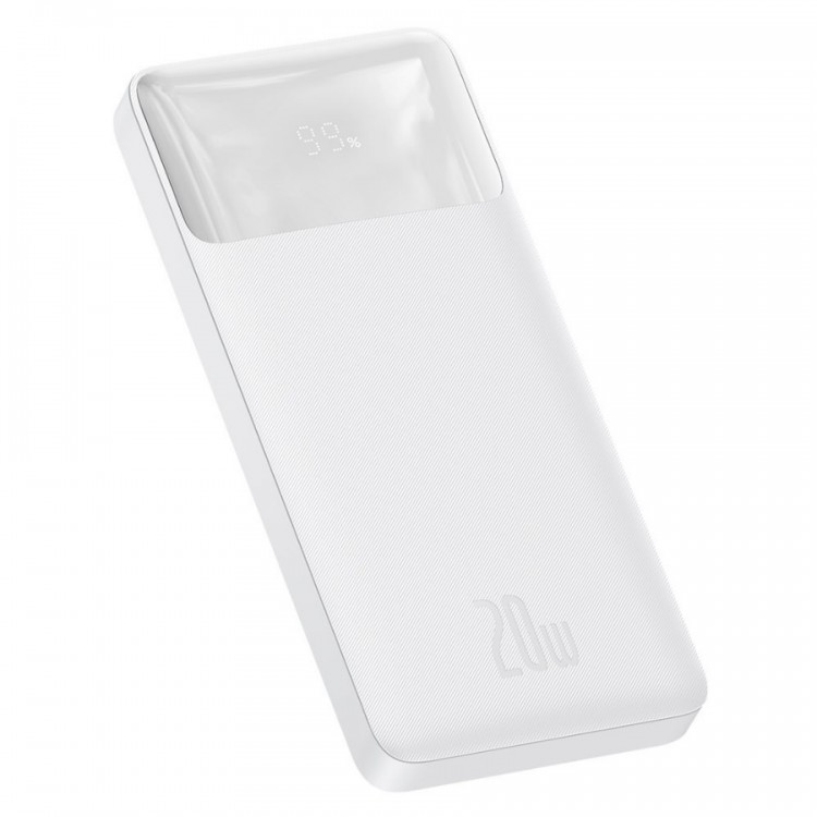 

Портативный аккумулятор (Powerbank) BASEUS Bipow Digital Display, 10000mAh, 2xUSB, Type-C, QC, PD, белый (PPDML-L02), Bipow Digital Display
