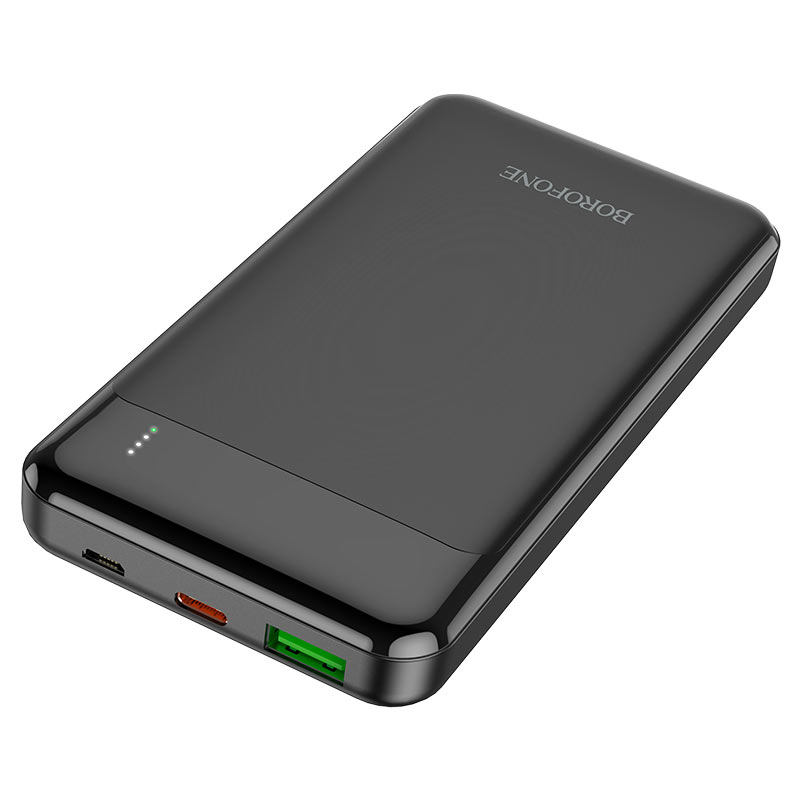 Портативный аккумулятор (Powerbank) Borofone BJ19, 10000mAh, 1xUSB, 3A, Type-C, QC, PD, белый (974443381597) - фото 1