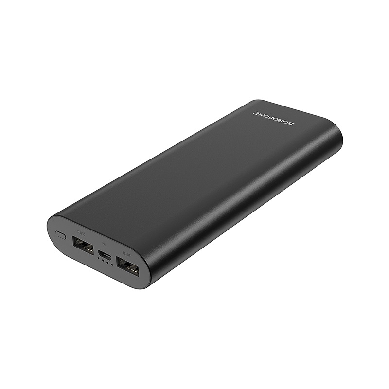 Портативный аккумулятор (Powerbank) Borofone BT19B, 20000mAh, 2xUSB, 2A, черный (828275) - фото 1