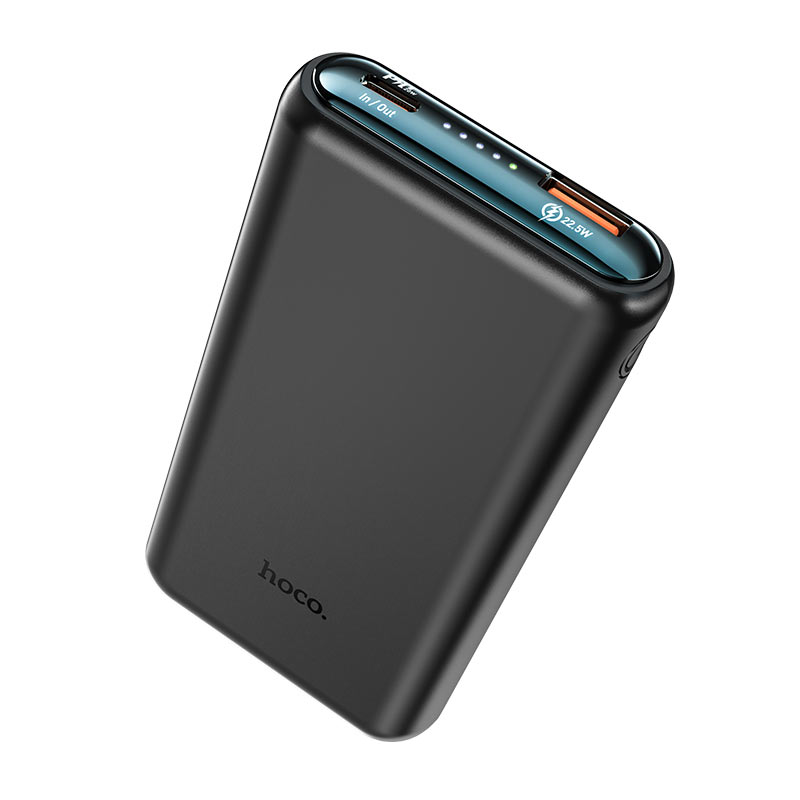 

Портативный аккумулятор (Powerbank) Hoco Q1, 10000mAh, 1xUSB, 3A, Type-C, QC, PD, черный (736147), Q1